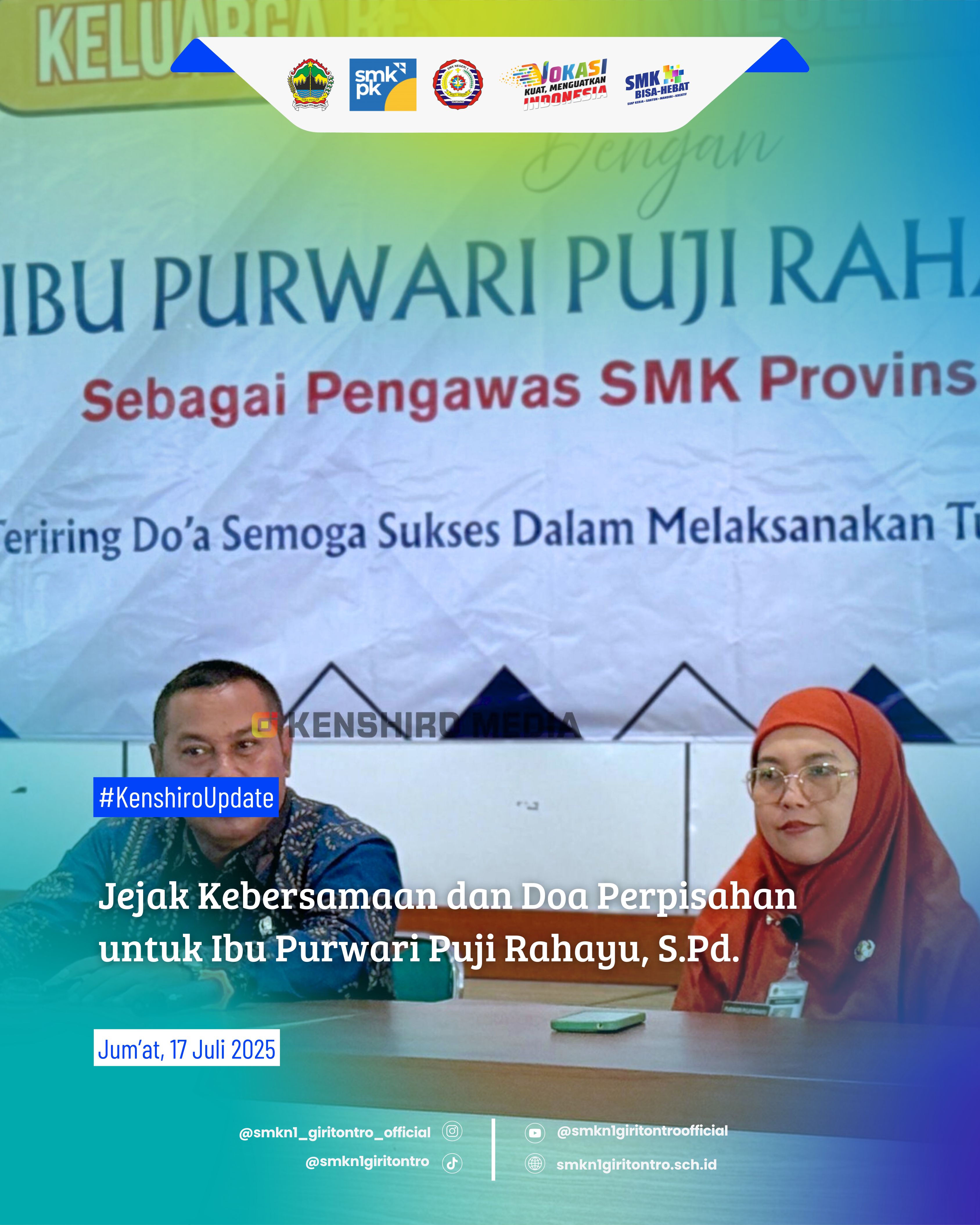 Jejak Kebersamaan dan Doa Perpisahan untuk Ibu Purwari Puji Rahayu, S.Pd.