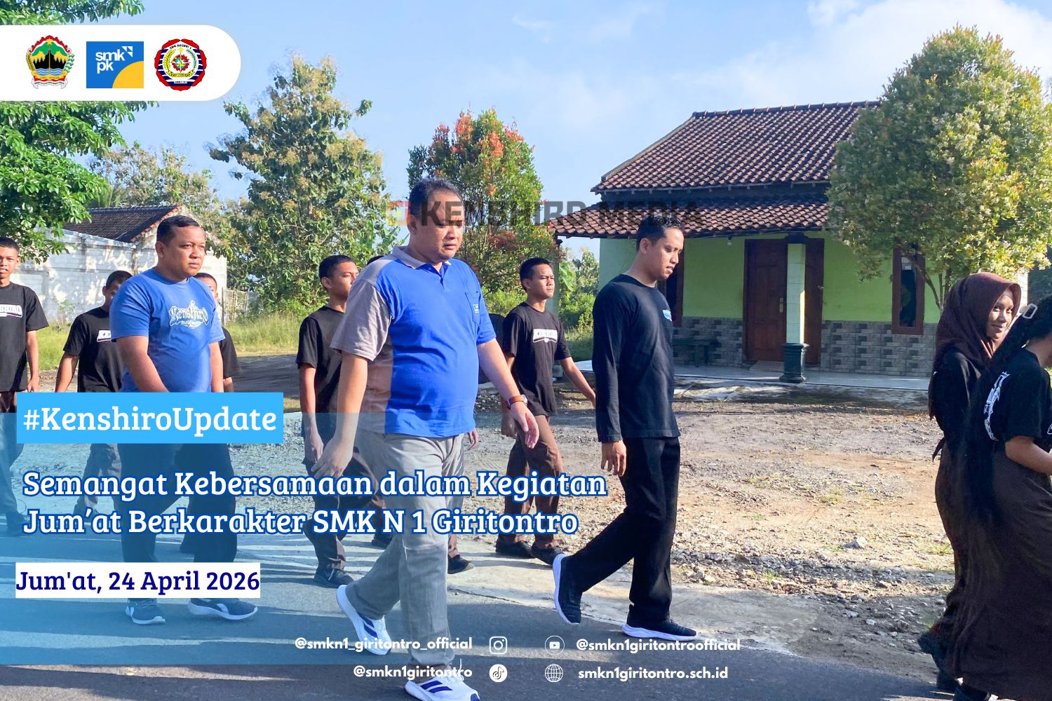 Semangat Kebersamaan dalam Kegiatan Jum’at Berkarakter SMK N 1 Giritontro