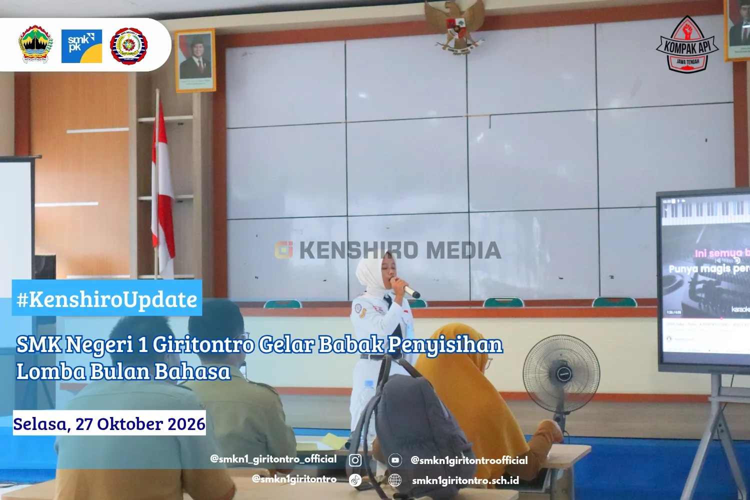 SMK Negeri 1 Giritontro Gelar Babak Penyisihan Lomba Bulan Bahasa